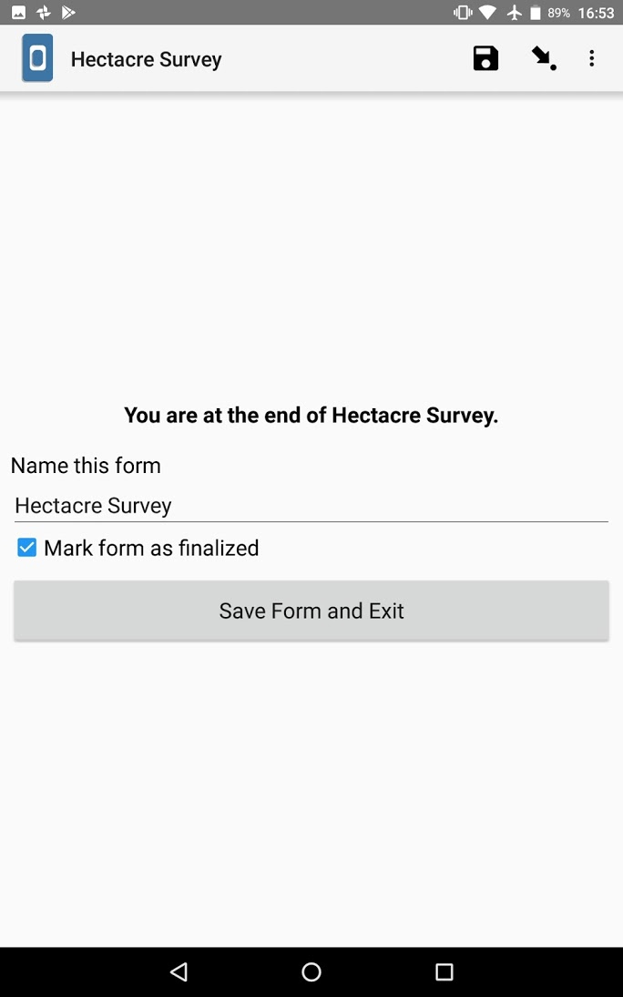 Hectacre survey